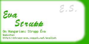 eva strupp business card